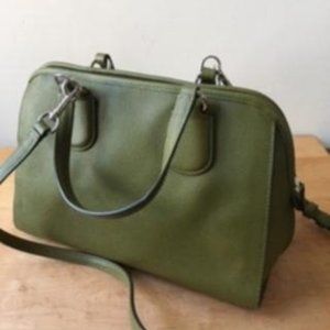 Coach Zipper Handle Bag with Detachable Strap